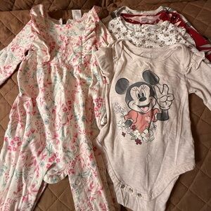 Carter’s & Disney Plaid Long Sleeve Kids 5 Pieces